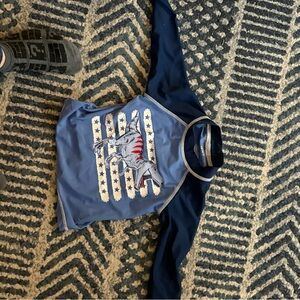 Carter's Navy Rash Guard with Shark Design